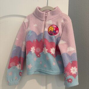 Girls' Trolls Poppy Faux Shearling Pullover Sweatshirt - S 6/7